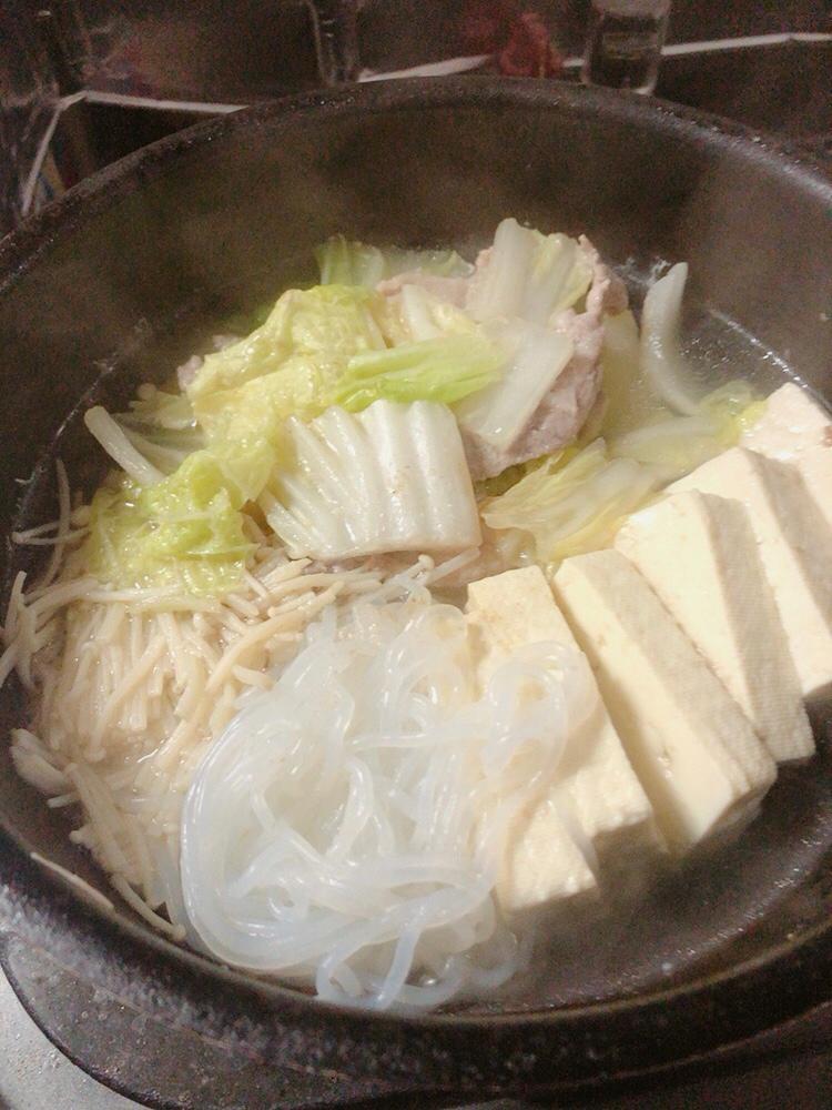 白菜と豚しゃぶの重ね鍋