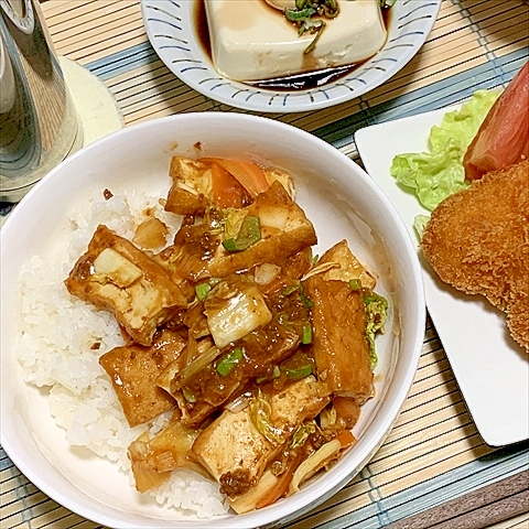 ご飯に合う合う！マーポー厚揚げっ♪