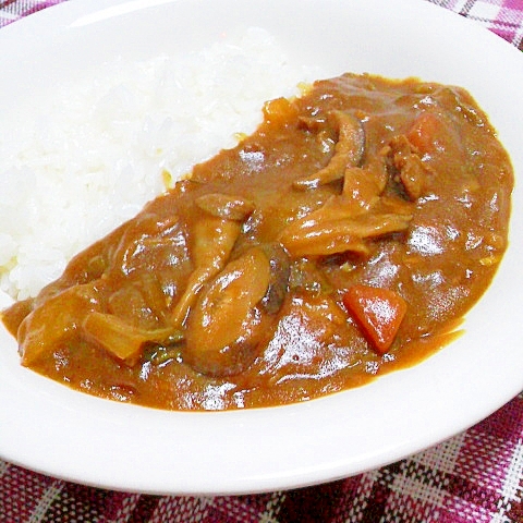 白菜ときのこの和風カレー