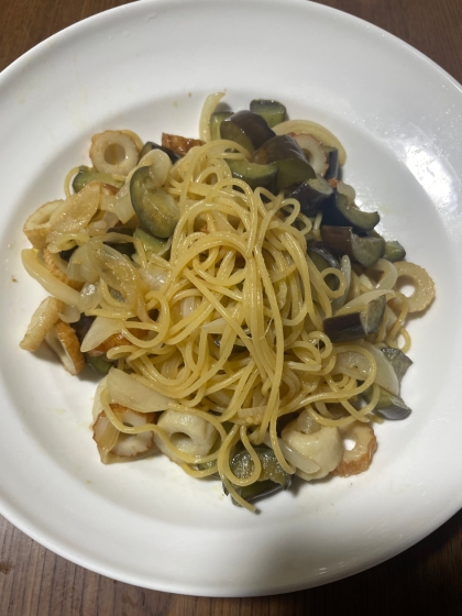 ナスの和風簡単パスタ♪バター醤油が旨！♪