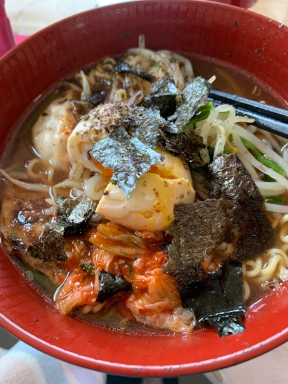 簡単キムチ味噌ラーメン