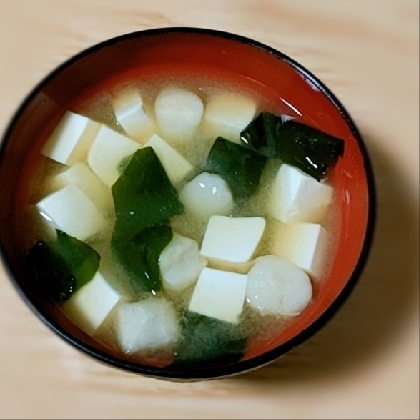 お麩と豆腐の味噌汁