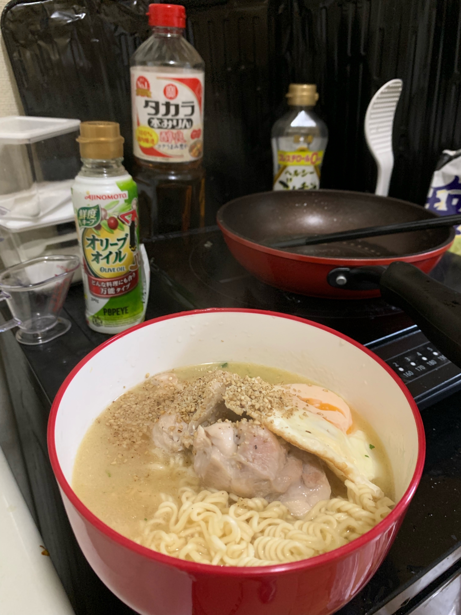 紹興酒と鶏ももで簡単本格中華！サッポロ一番ラーメン