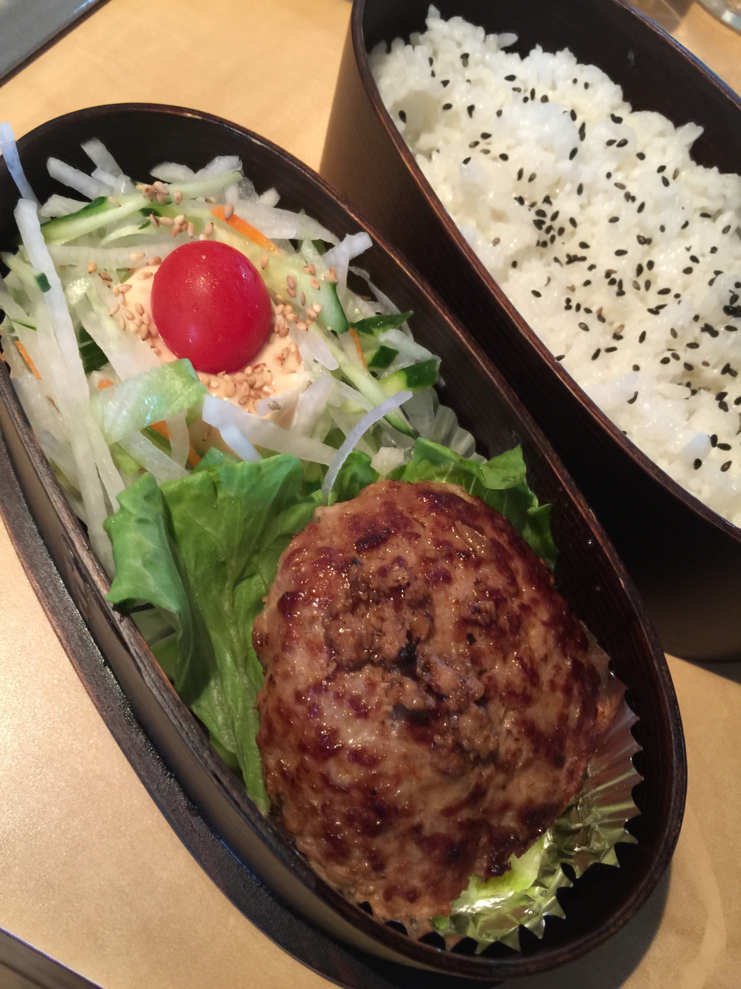 今日のパパのお弁当！ドンキー風ハンバーグお弁当