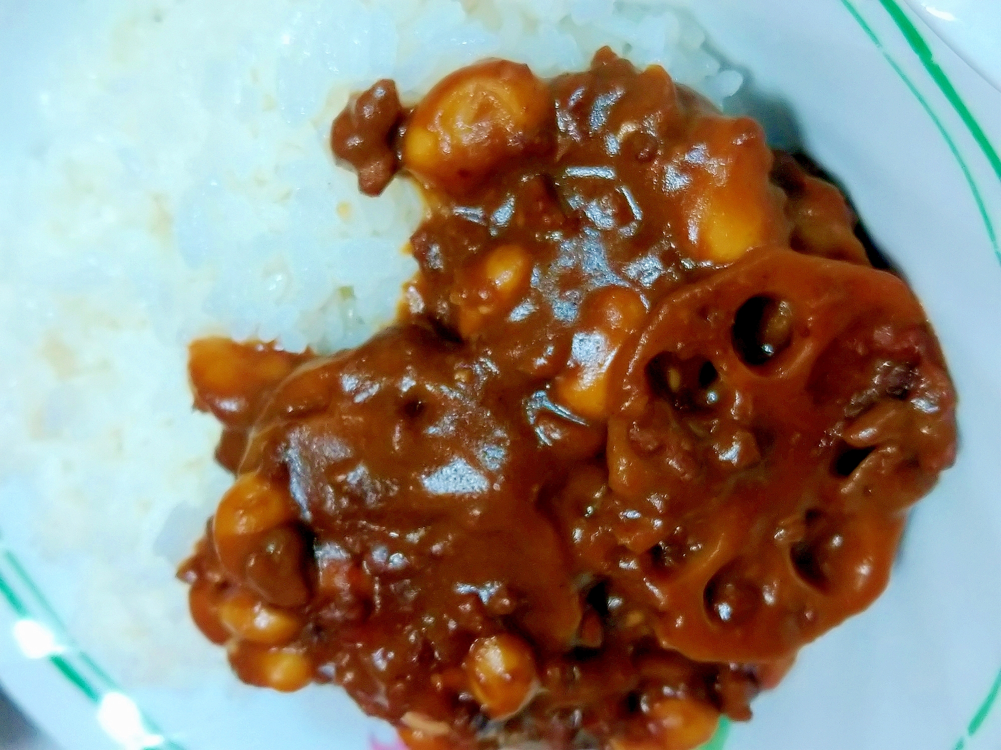 根菜類のもったりキーマカレー