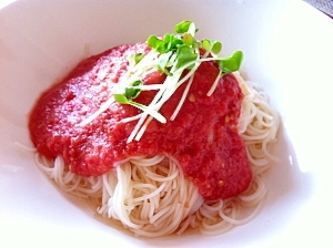 ぶっかけトマトそうめん