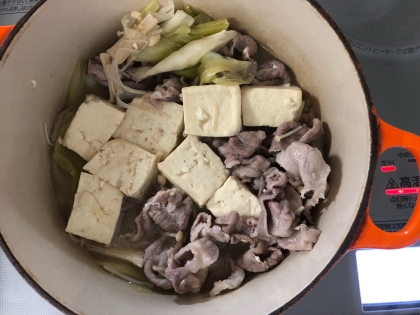 簡単肉豆腐