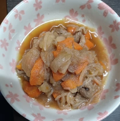 作業5分！レンジ任せで美味しい肉じゃが♫