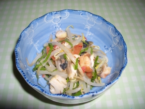 塩さば&梅シソ&もやし☆味ポン味☆