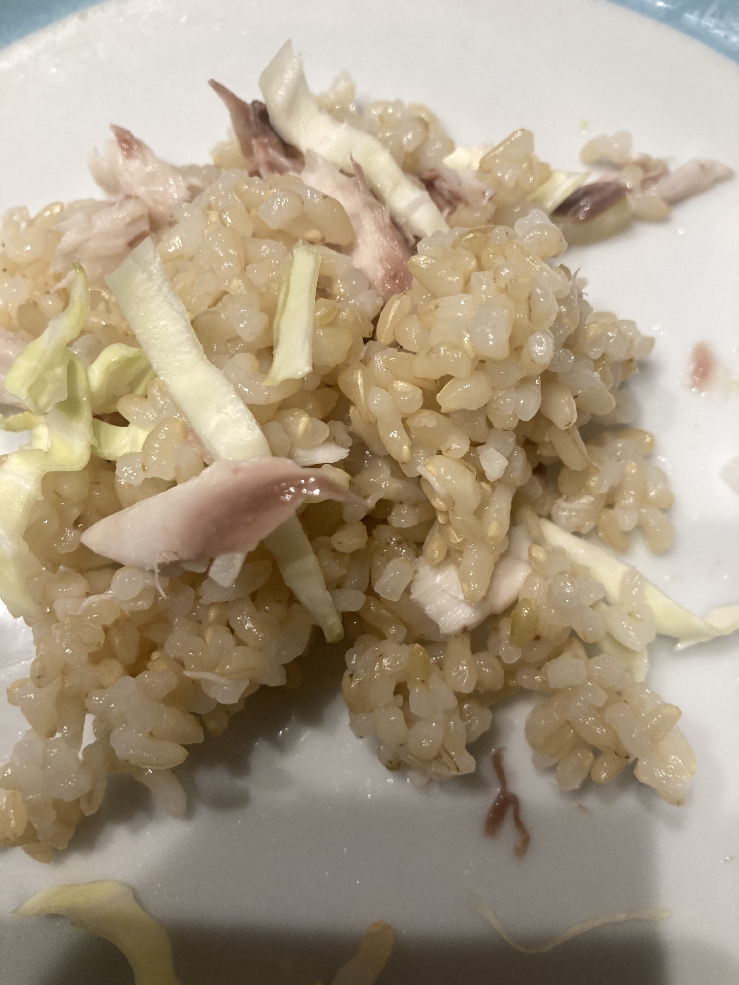 サラダっぽい玄米混ぜごはん！