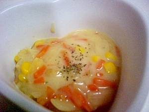 カップスープの素で作るお野菜たっぷりシチュー