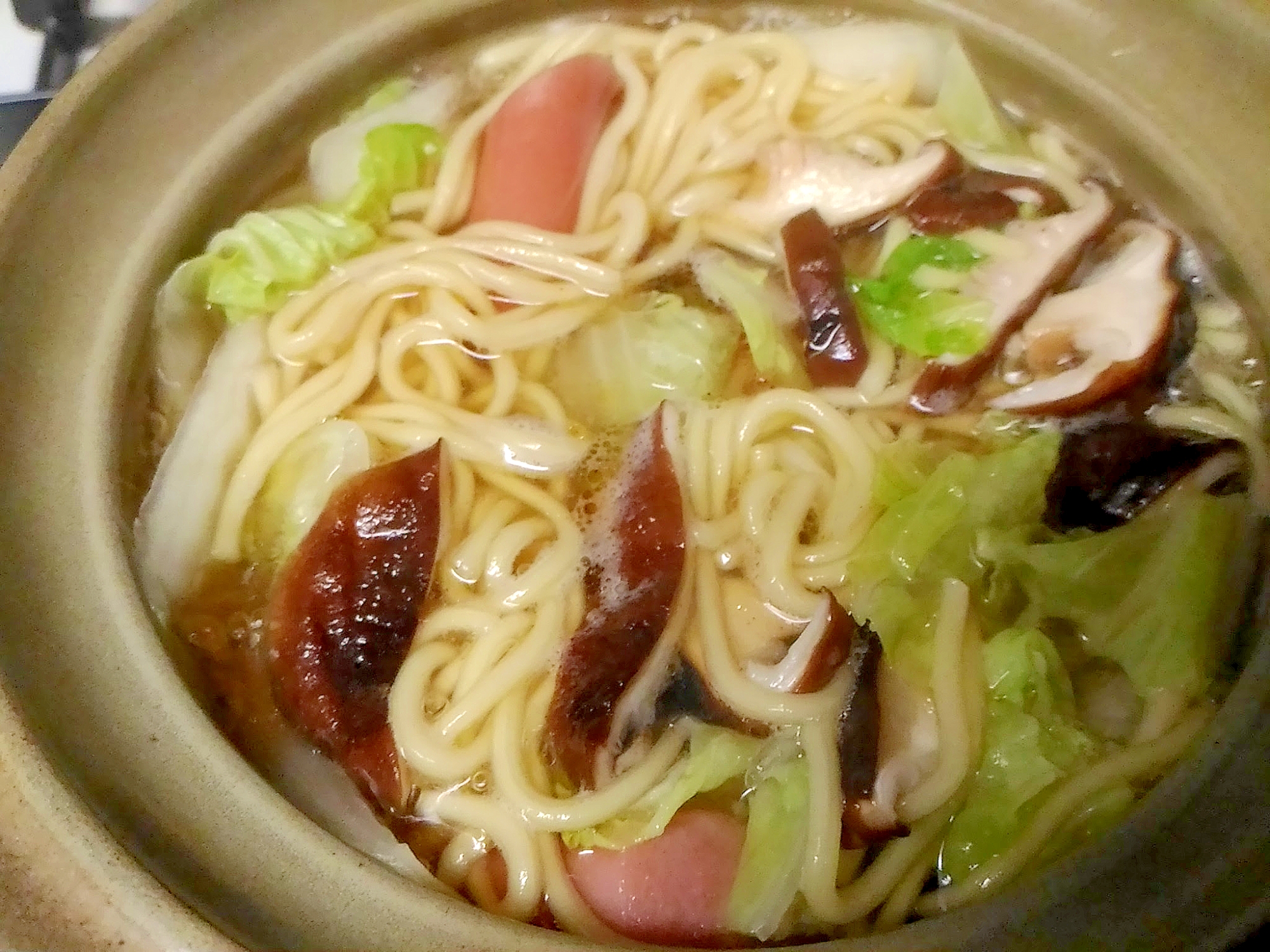 椎茸たっぷり醤油ラーメン