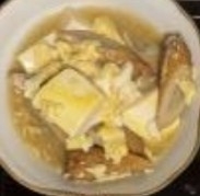 ちくわと豆腐の卵とじ