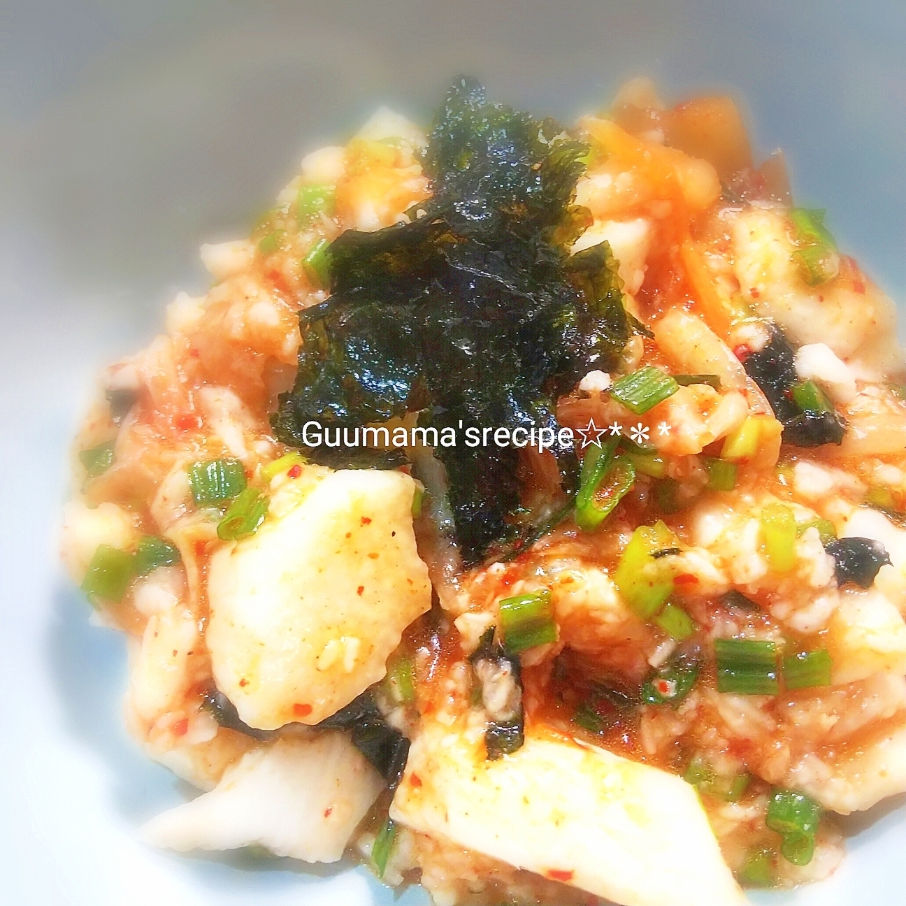 ビニール袋で合えるだけ♡簡単おつまみ♡長芋キムチ