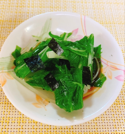 はんぺんと水菜海苔のサラダ