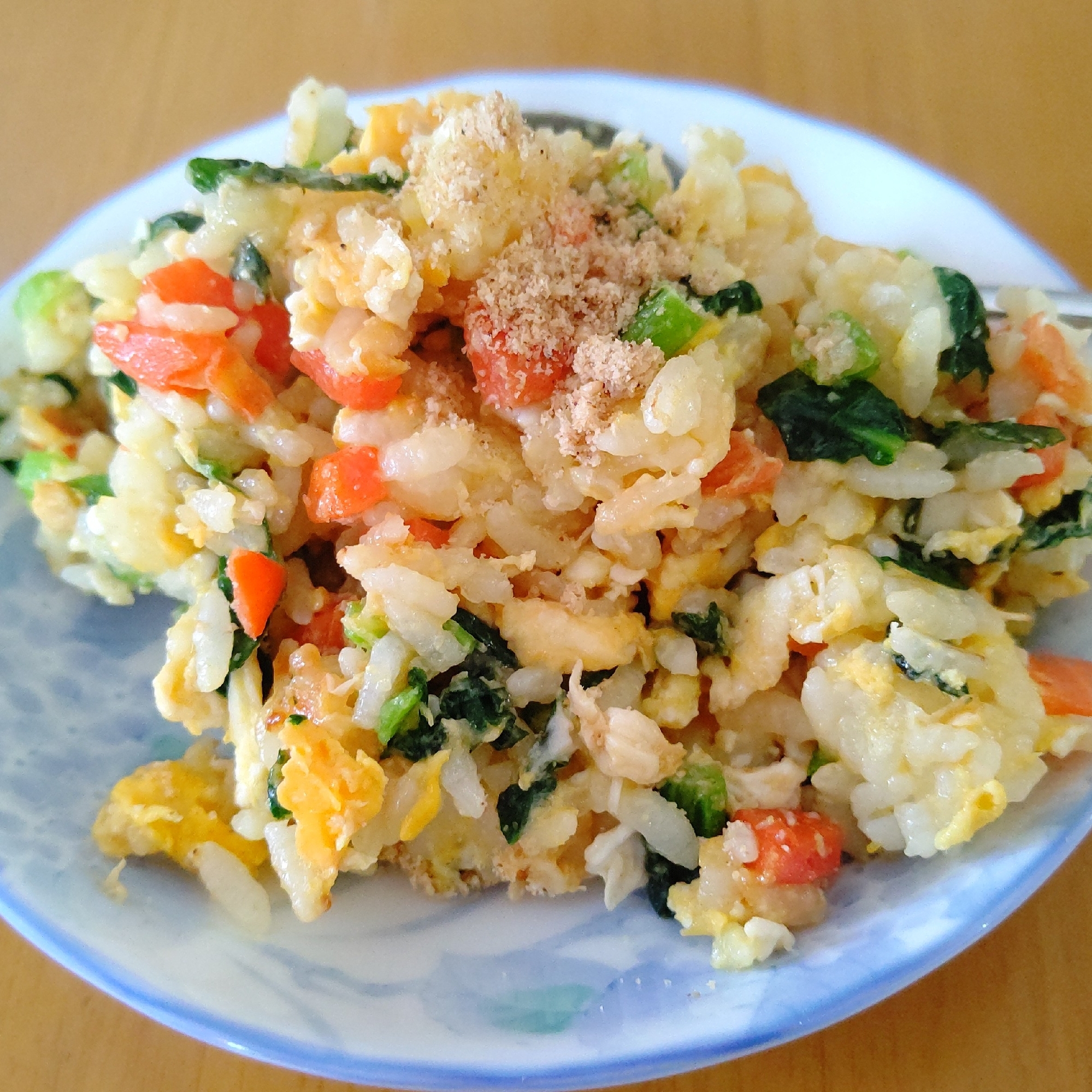 簡単♪小松菜と卵のチャーハン