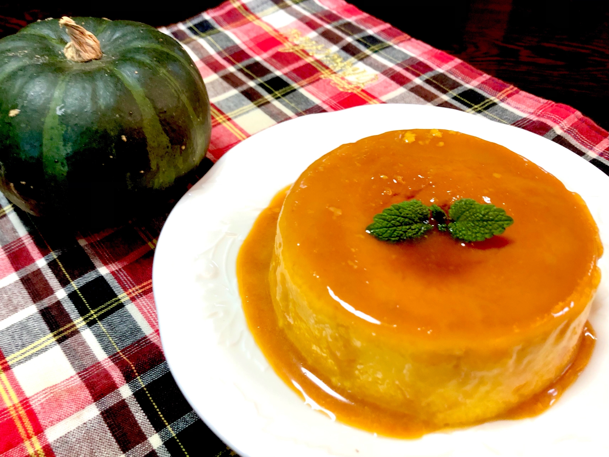 ミキサーで簡単❤️ホーロー容器でパンプキンぷりん