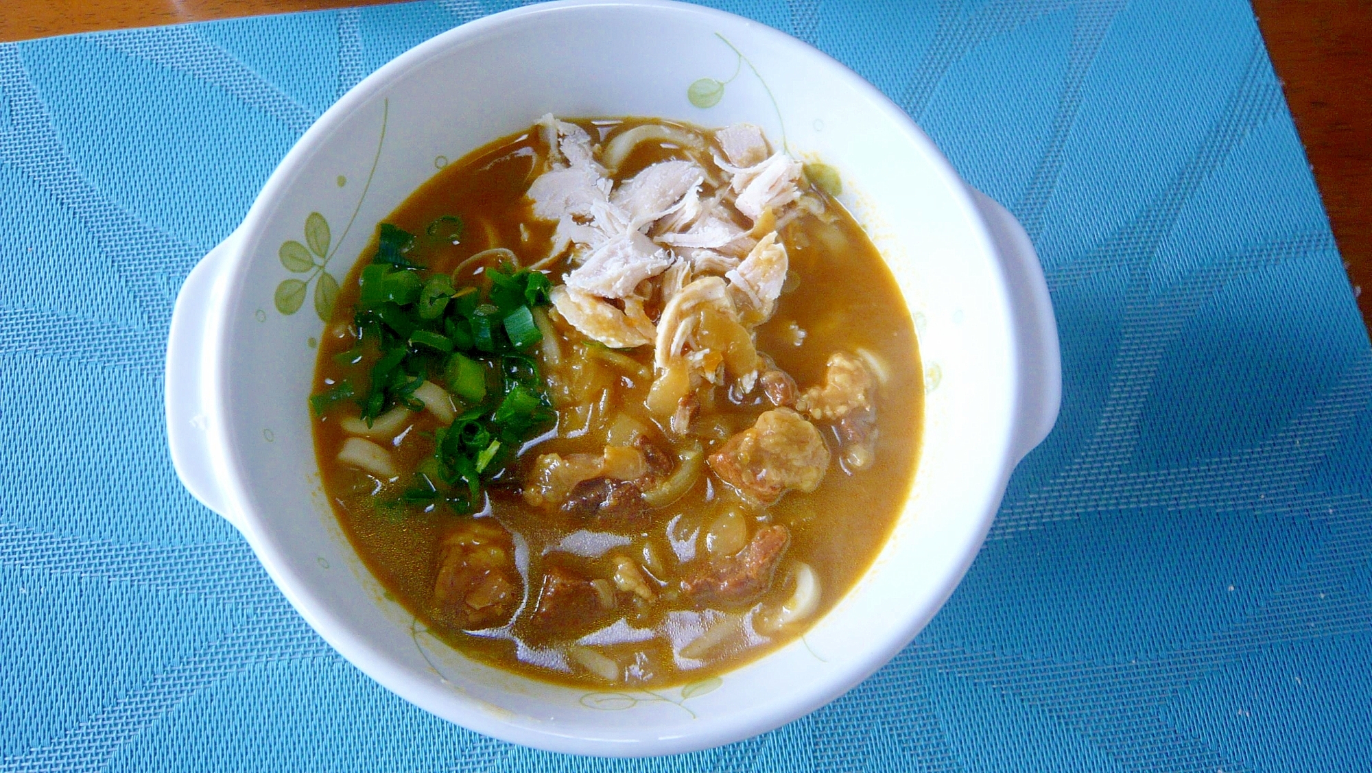 ♥　サラダチキン入り！　カレーうどん　♥