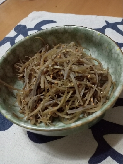 柔らかくて食べやすく、美味しいきんぴらごぼうができました。
また作りたいです。