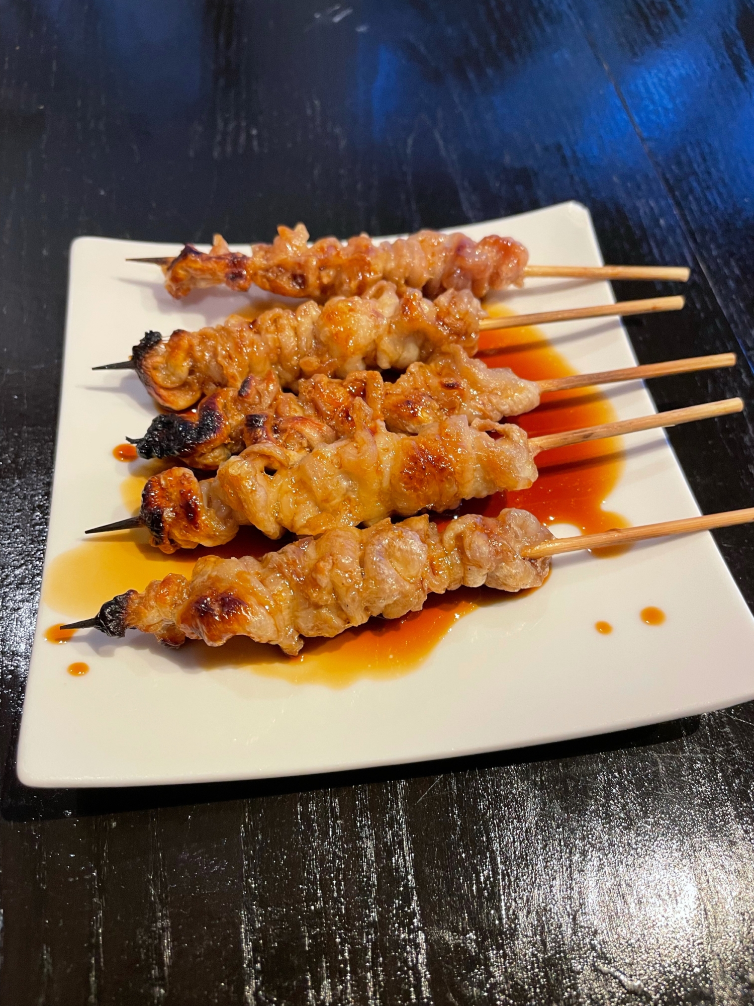 焼き鳥レシピ！鶏皮のタレ味