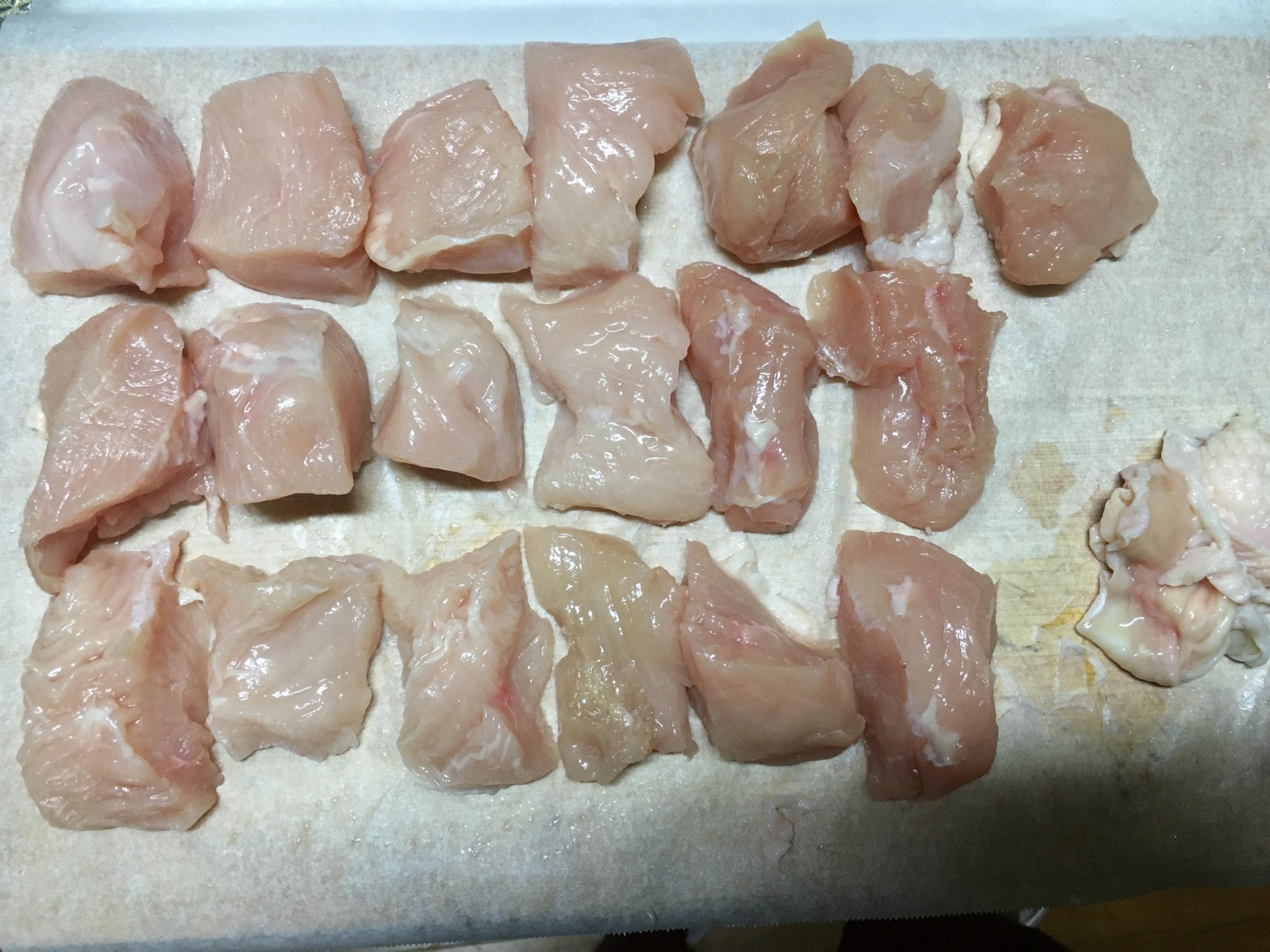 包丁を使用して鶏むね肉を綺麗に切る方法〈写真付き〉