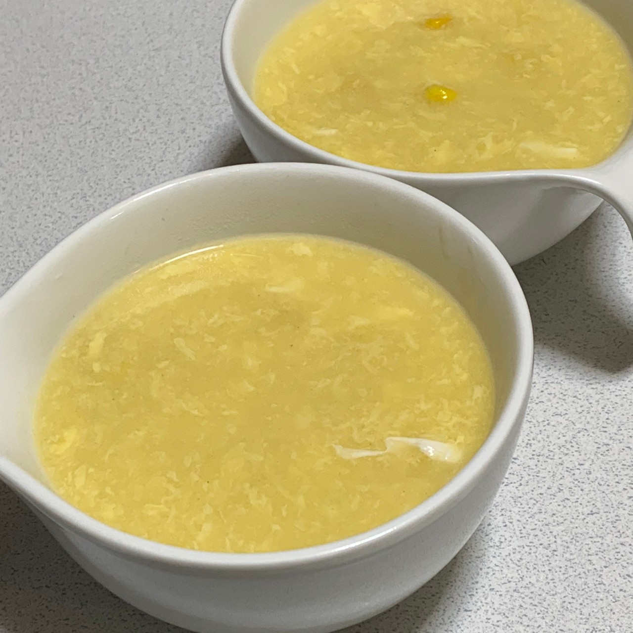 粉末スープで簡単に！本格中華風コーンスープ