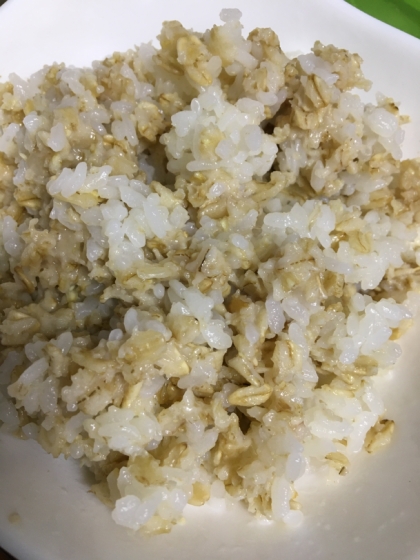 ご飯と混ぜるだけ レンチンで簡単オートミールご飯 レシピ 作り方 By アラレぽ 楽天レシピ