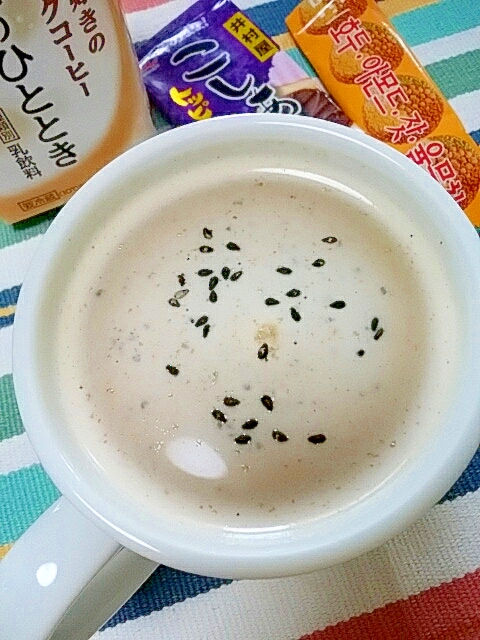 ホッと☆五味茶ごまあんきなこカフェオレ♪