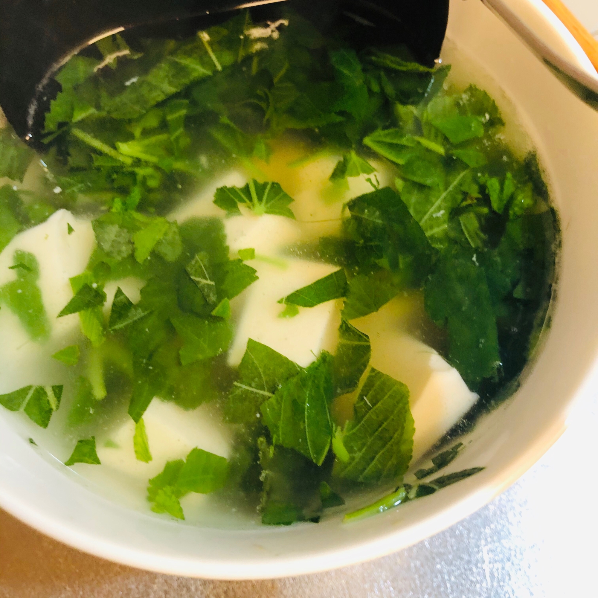 モロヘイヤと豆腐の鶏がらスープ レシピ 作り方 By はせちい 楽天レシピ