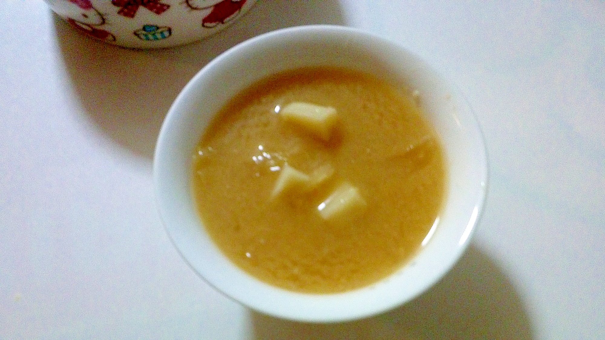 長芋と白菜の味噌汁