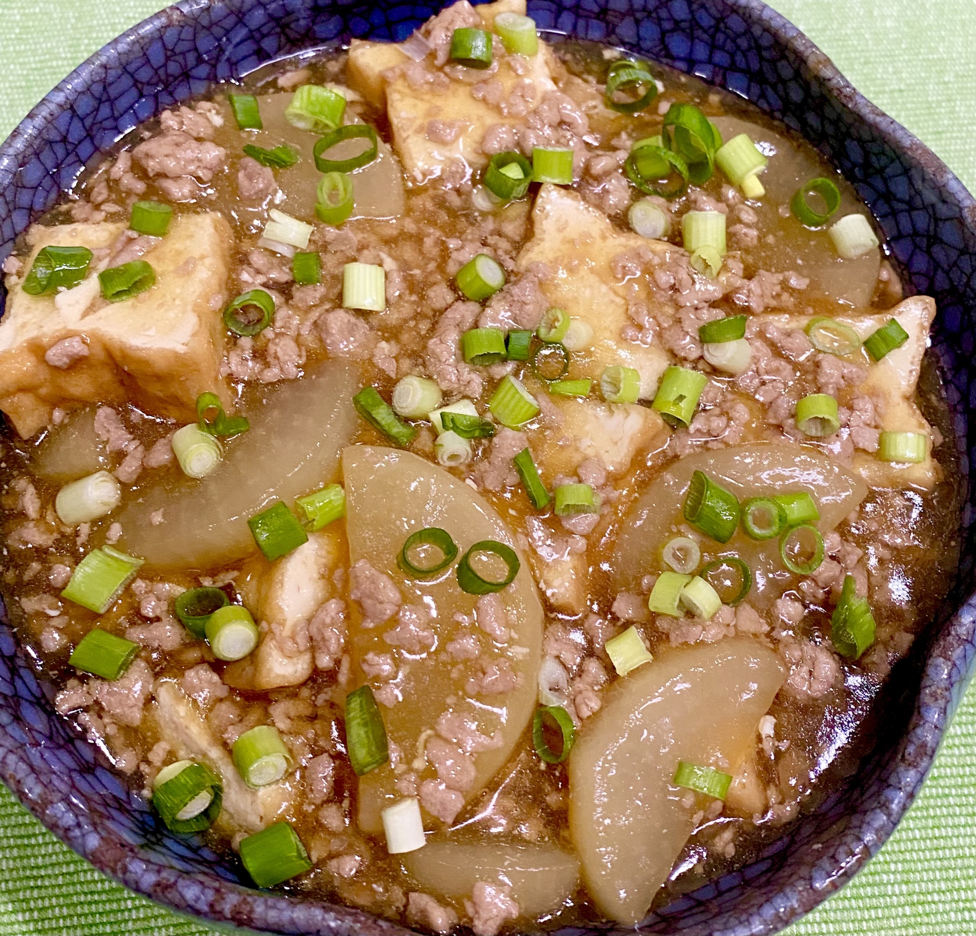 厚揚げと大根のそぼろあんかけ煮