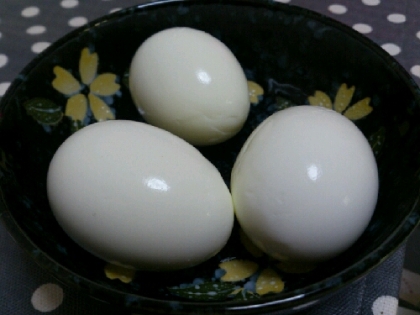 ゆで卵がこんな作り方できるなんてー((´^ω^))
綺麗にできました！
ありがとうございました♪