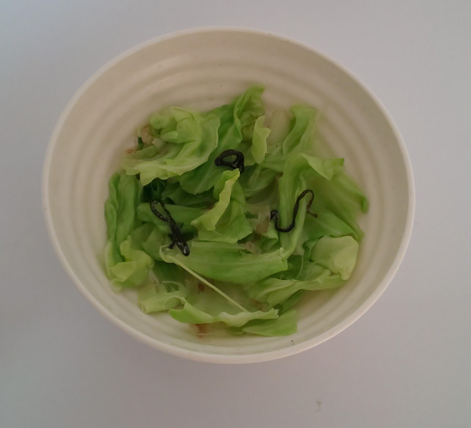 キャベツ塩昆布おかか和え