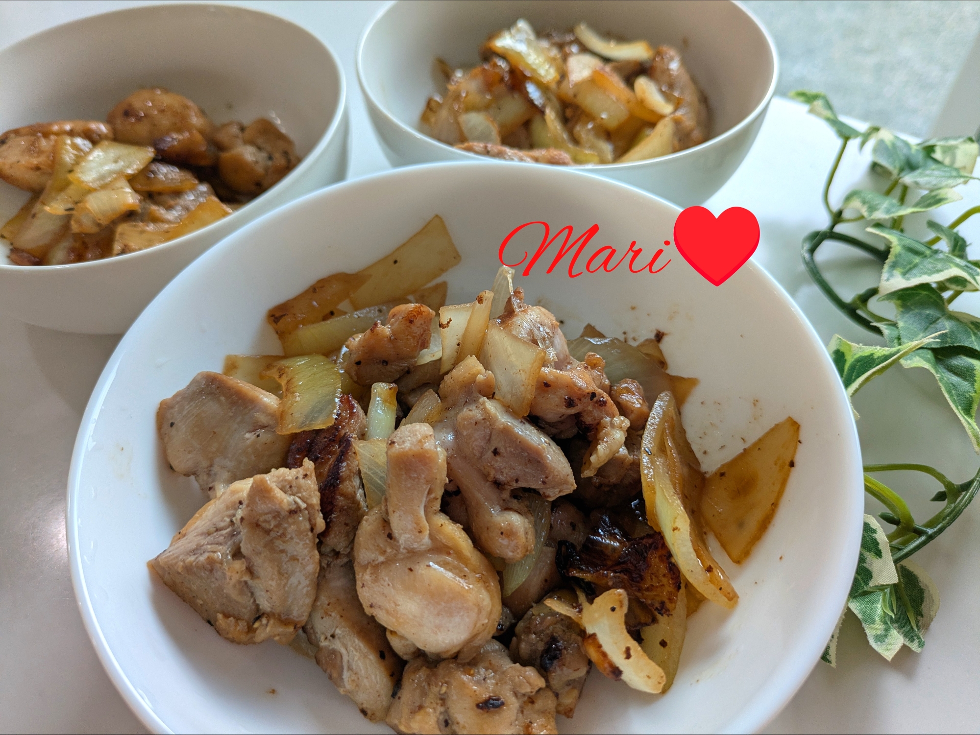 鶏もも肉と玉ねぎの炒め物