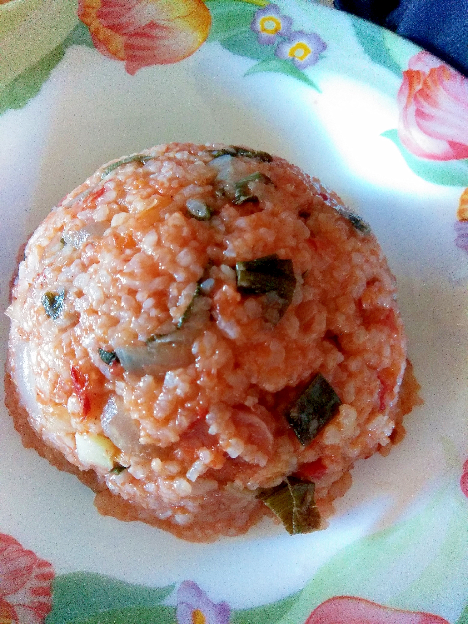 トマト缶であさりの炒飯