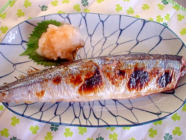 ウチの秋刀魚の塩焼き～☆