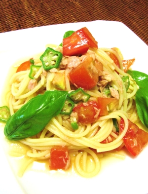 簡単!! ツナとトマトの冷製パスタ♪