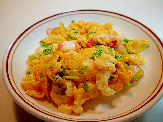 かにかまと水菜の卵炒め レシピ 作り方 By ぷ みぃまま 楽天レシピ