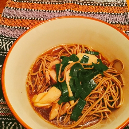 冷蔵庫に残った蕎麦をどう処理しようかと悩んでいたのですが、おかげさまでとても美味しい蕎麦を食べる事が出来ました。