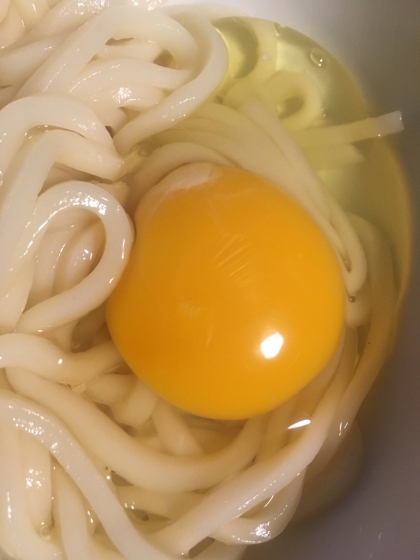 冷凍うどんでズボラ飯⭐釜玉うどん