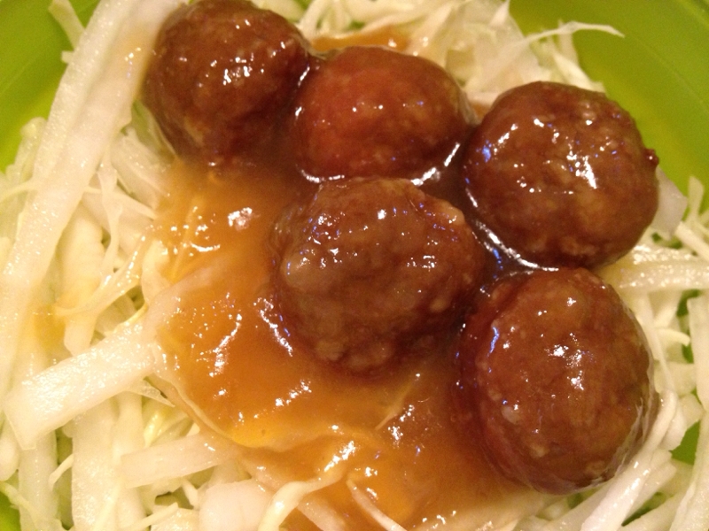 照り焼きミートボールどん