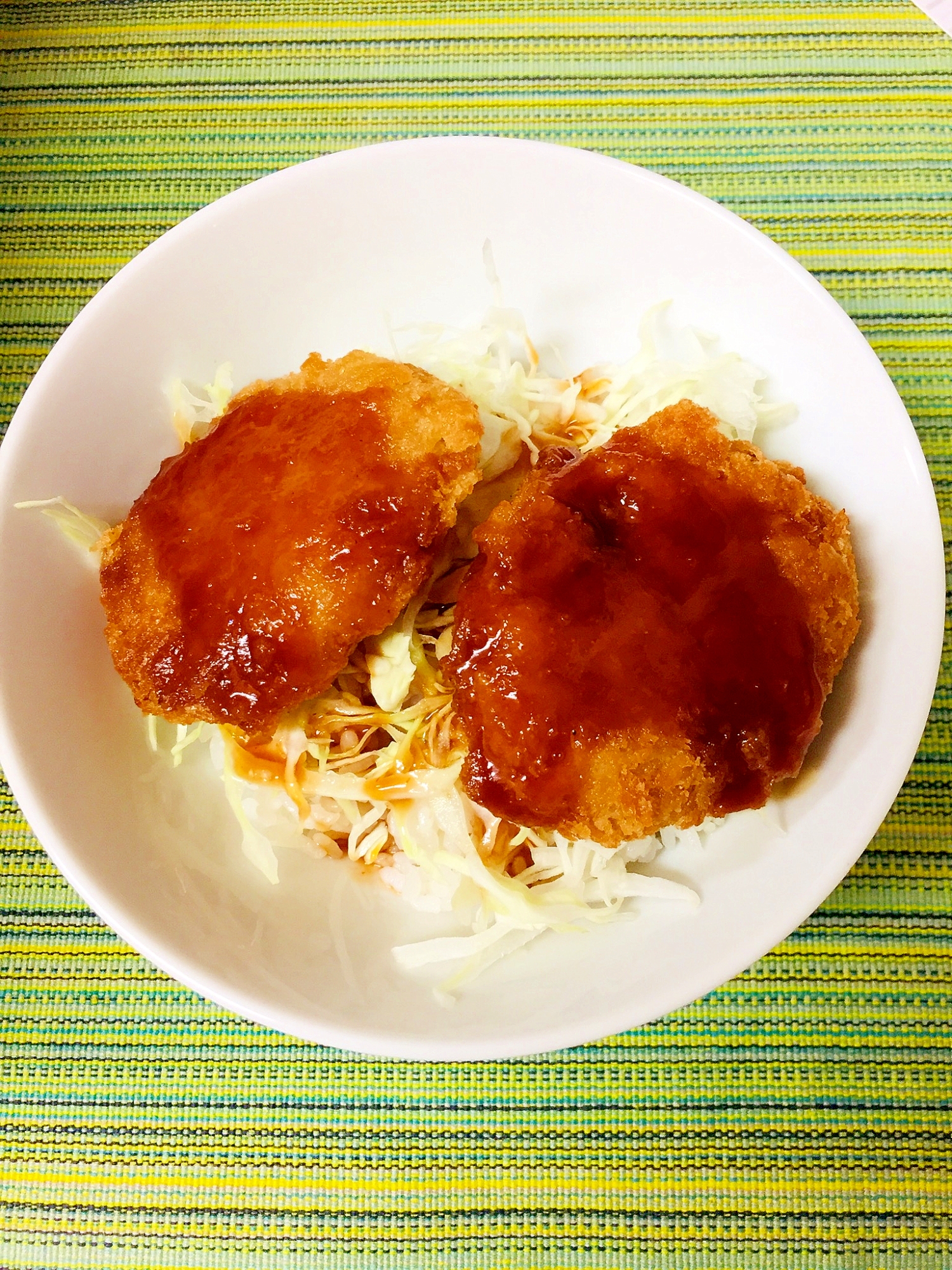 惣菜を使って♪簡単ソースのヒレカツ丼