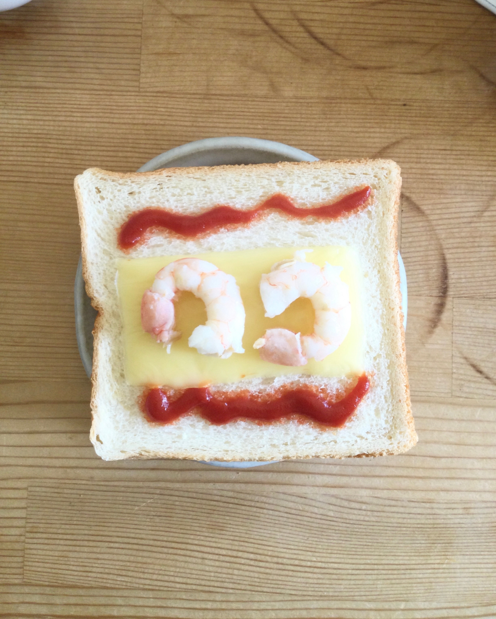 海老乗せ♡チーズトースト♪