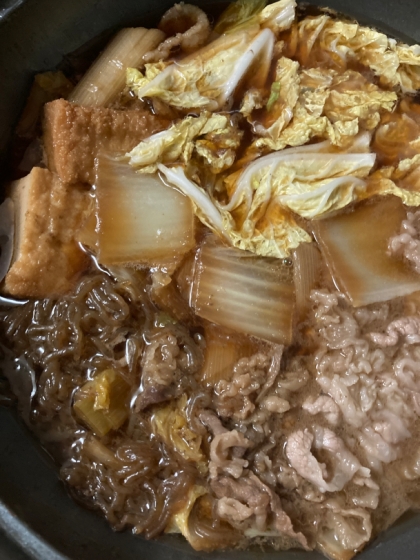 ♪牛小間と厚揚げで♡すき焼き風の煮物♪