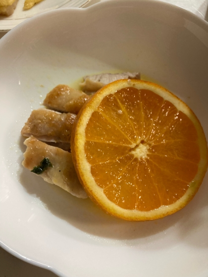 フライパンde☆ローストチキン(オレンジソース)