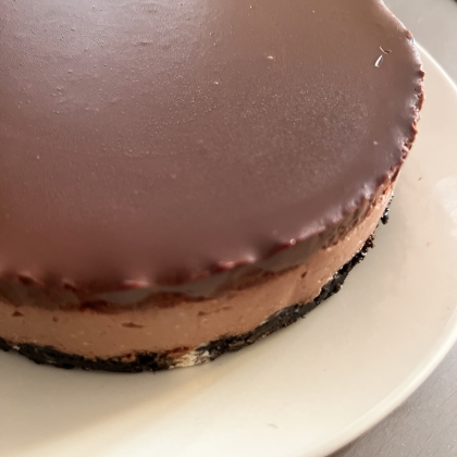 材料4つ混ぜるだけ生チョコチーズケーキ