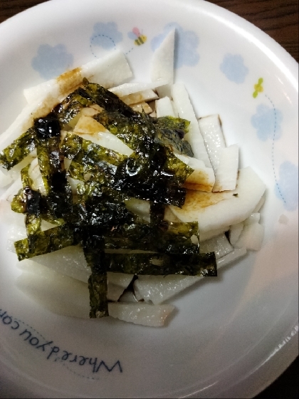 おつまみに！長芋の海苔わさびしょうゆ