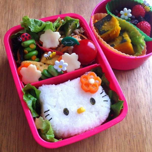 キティちゃんキャラ弁 レシピ 作り方 By Asa 楽天レシピ キティちゃんキャラ弁 レシピ 作り方 By Asa 楽天レシピ