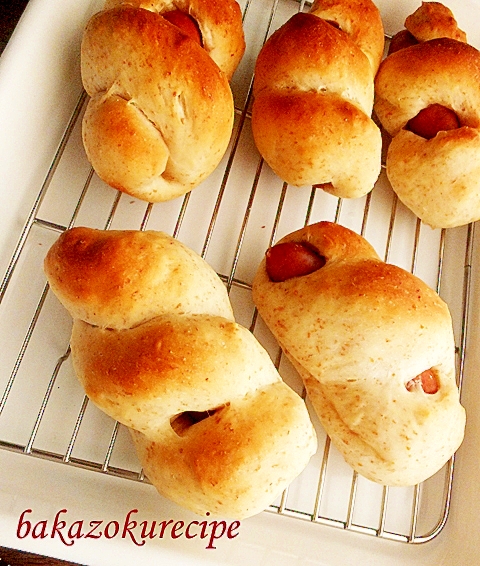 hb 全粒粉ウインナーパン レシピ 作り方 By バカゾクあいこ 楽天レシピ