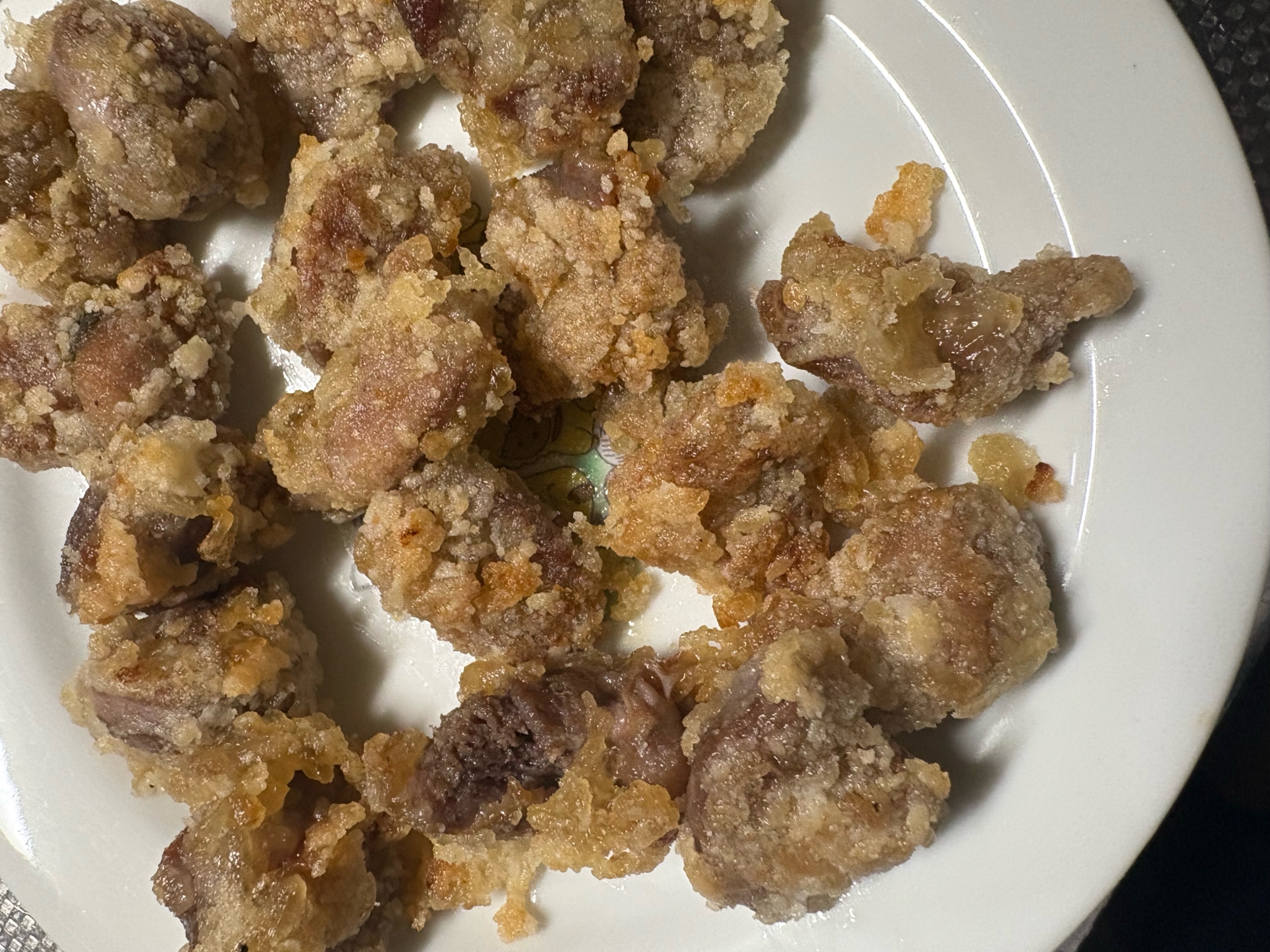 砂肝の揚げ焼き